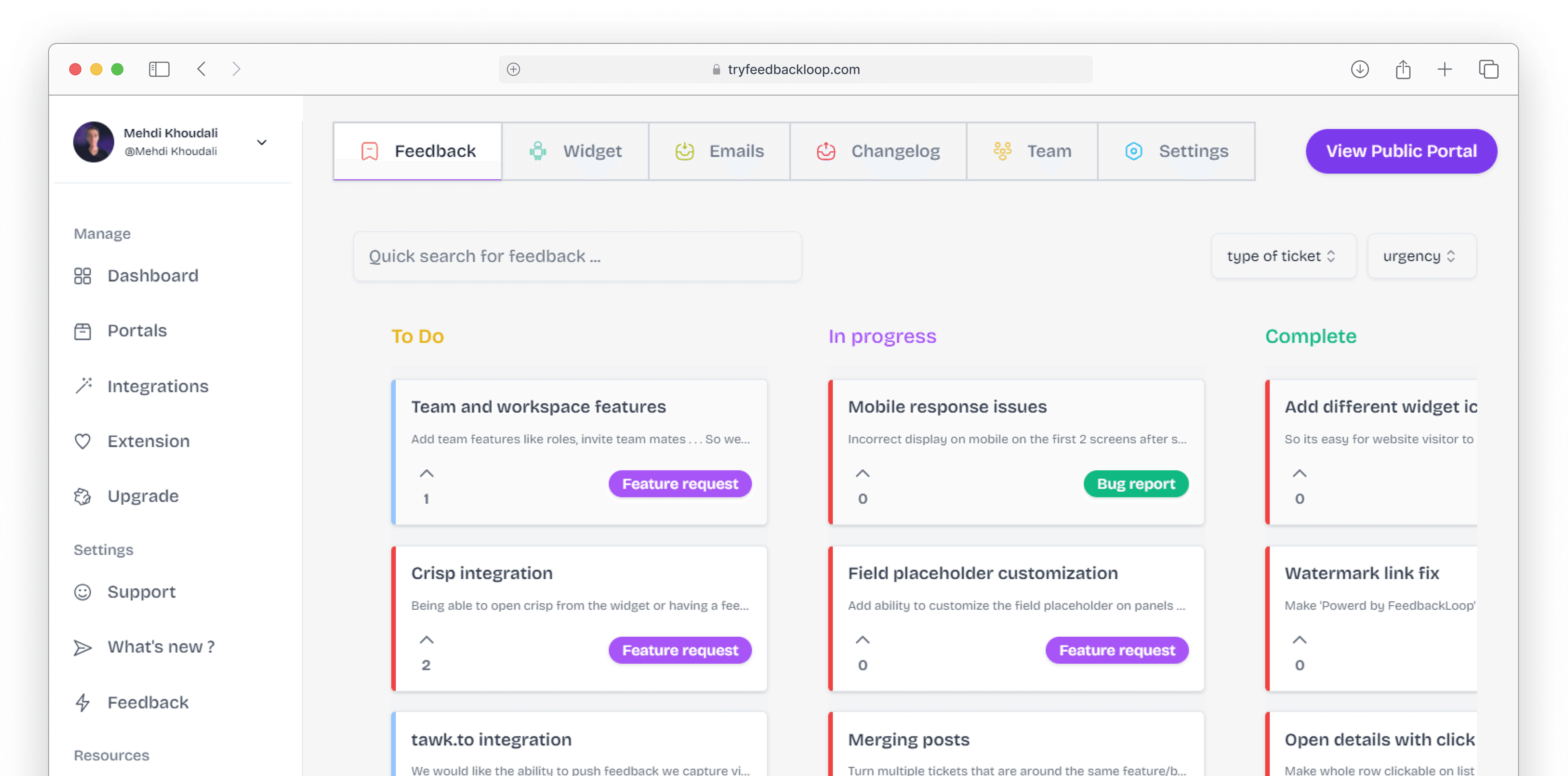 Feedbackloop